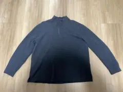 Polo Ralph Lauren 半拉鍊純棉針織衫 深灰色 XL