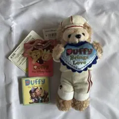 ダッフィー　ぬいぐるみバッジ　バレンタインコスチューム