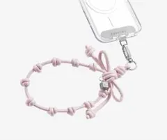 CASETiFY Bow Charm Wristlet ピンク
