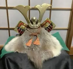 【お】きれい目です【兜飾り】端午の節句　お道具・古民具