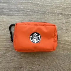 STARBUCKS×BEAMS　スターバックス ビームス　ミニ ポーチ　オレンジ