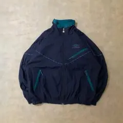 90s UMBRO ナイロンジャケット ブルゾン XL USED】90'S OLD UMBRO BIG LOGO NYLON JACKET | KO