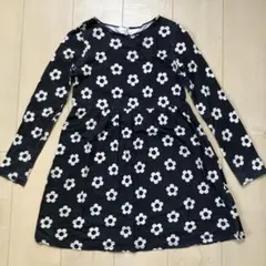 H&M 花柄 長袖ワンピース 134/140