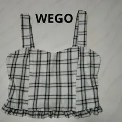 ビスチェ　WEGO　フリーサイズ　グレー系 チェックのサムネイル