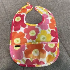 マリメッコ　marimekko ベビースタイ　エプロン　ウニッコ柄