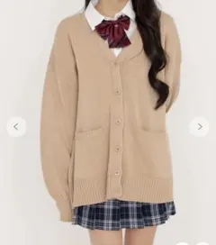 wego カーディガン キャメルベージュ