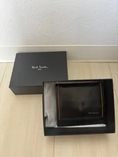 Paul Smith 二つ折り財布 ブラック レザー　外箱有りのサムネイル