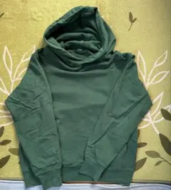 UNIQLO フード付き グリーンスウェットパーカー L