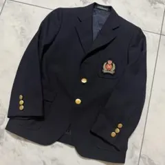 古着　ミキハウス 紺ブレザー 金ボタン フォーマル 発表会 お受験 120