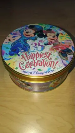 ディズニー 35周年記念 空き缶3セットと卵型缶とクッキー缶とバケツ