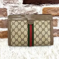 ✨美品✨グッチ オールドグッチ GGスプリーム シェリーライン クラッチバッグ