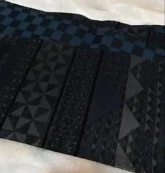 五月堂 桐生織 【KIRYUROCO】 半幅帯 半巾帯 ヨルノトバリ