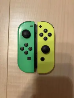 ニンテンドーSwitch ジョイコン ネオングリーン/ネオンオレンジ - メルカリ