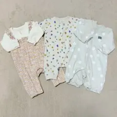 ベビーロンパース３枚セット　UNIQLO、西松屋　50〜70サイズ
