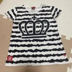 BABYDOLL ボーダー Tシャツ 王冠ロゴ　120のサムネイル