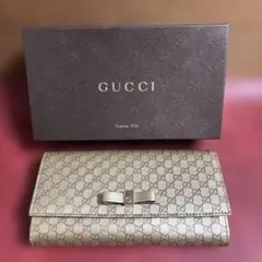 ゴールド 長財布