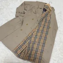 バーバリーズ トレンチコート ノバチェック XL相当 英国製 vintageのサムネイル