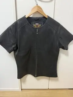 【希少✨】ハーレーダビットソン 牛革 パンチングレザー メッシュ 半袖 黒 M 2025年最新】ハーレーダビッドソン 半袖 レザーの人気アイテム