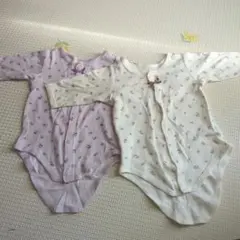 花柄ロンパース2枚セット　70cm