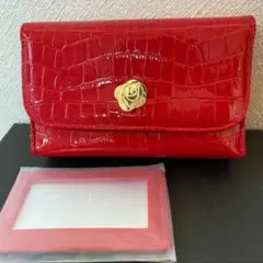 Yuri Ebihara エビちゃん ポーチ レッド クロコ調