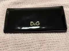 D&G ドルチェ＆ガッバーナ エナメル 長財布 ブラック 値下げ