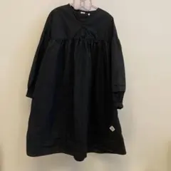 【NHT】黒の長袖ワンピース 140のサムネイル