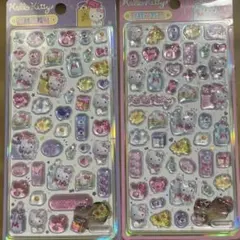 ハローキティ☆ボンボンドロップ 3D 立体シール 2シート