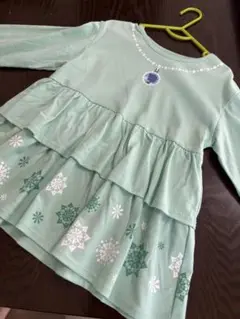 エルサ　ミントグリーン フリル チュニック