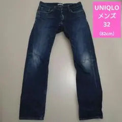 UNIQLOストレートジーンズ　インディゴ　レギュラー　342-00BA-12B