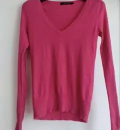 薄手ニット カシミヤ混 カットソー