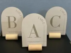 テーブルナンバー | アーチ型(スタンド付)