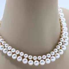 極太 訳あり 本真珠ネックレスセット 10.5mm-11mm