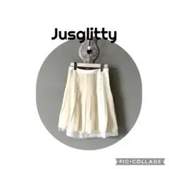 Jusglitty シルク100% フレアスカート サイズ1のサムネイル
