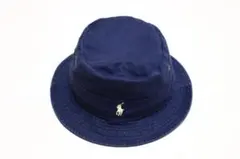 59㎝　Mサイズ　紺　ヴィンテージ　ラルフローレン　バケハ　バケットハット
