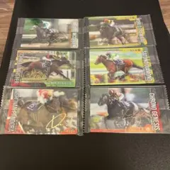 サラブレッドホースコレクションカード　箔サイン6枚セット ＊おまけ付
