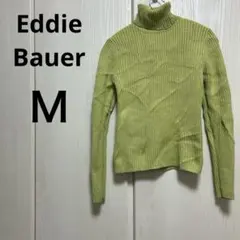 Eddie Bauer 【M】リブ編み タートルネックセーター