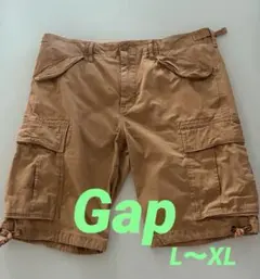 【Gap】カーキ カーゴハーフパンツ 34inch