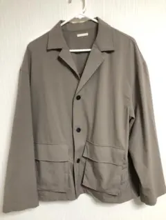 GU ジーユー オーバーサイズシャツブルゾン カーキ Mサイズ