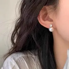 残り僅か♡　レディース　パール　ストーン　ピアス　シンプル　フォーマル