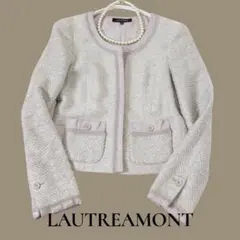 ロートレアモン　ツイードノーカラージャケット　セレモニー入学式 日本製　ベージュ