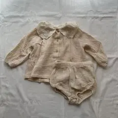 h&m ベビー organic cotton セットアップ 6-9m 74cm