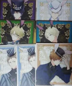 7点セット 兎王国 色紙 始 隼 春 葵 海 郁 ツキウタ。 一番くじ