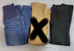 マメ様専用LEPSIM マタニティパンツ 2点セット デニム ブラック