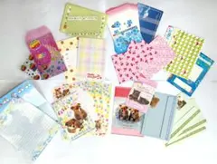 平成レトロ 紙モノ まとめ売り レターセット コラージュ素材　犬