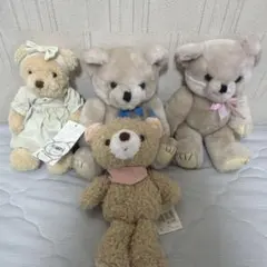 テディベア ぬいぐるみ 4体セットのサムネイル