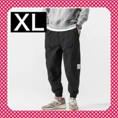 【超人気】カーゴパンツ ジャガーパンツ ストリート ☆ブラック （XL）