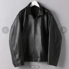 【united arrows】 ラムレザー ジップブルゾン