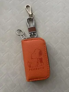 PEANUTS スヌーピー キーケース オレンジ