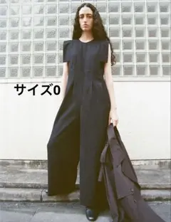 極美品✨️【saqui】コットン リネン コンビネゾン ブラック サイズ36 極美品✨️【saqui】コットン リネン コンビネゾン ブラック サイズ36