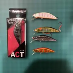 黒*見様 INVITE ACT アクト　メテオーラ　マスラオ　渓流ミノー 5本セのサムネイル